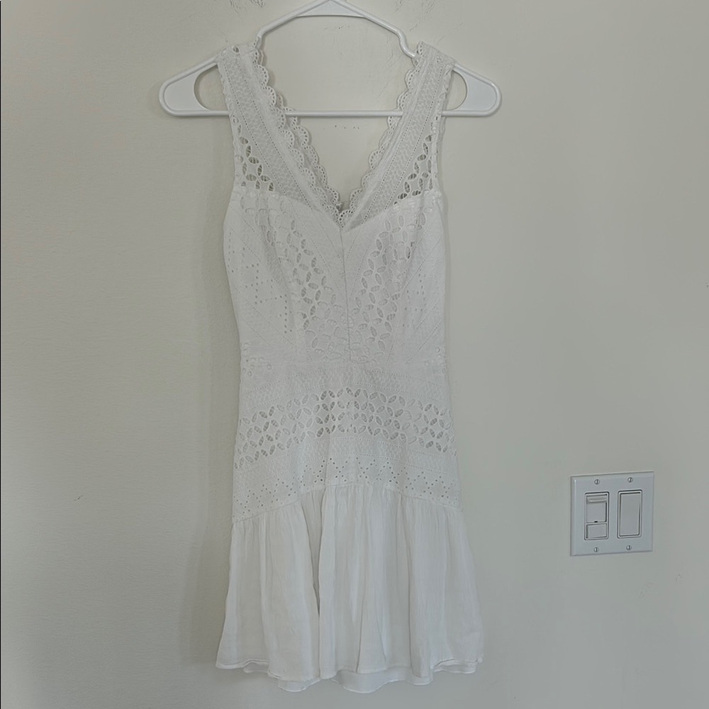 White eyelet Lace dress